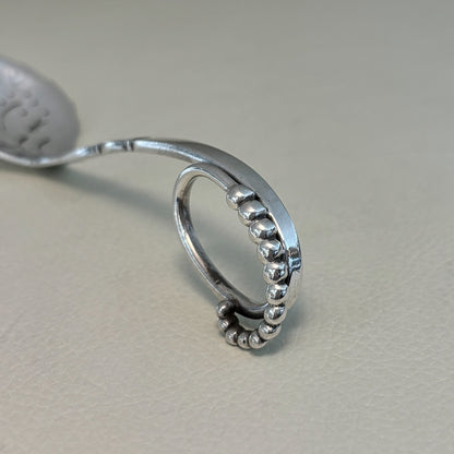 Estate Georg Jensen Sterling Silver Ornamental Pierced Nut Spoon No. 41