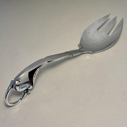Estate Georg Jensen Sterling Silver Ornamental Serving Fork No 141