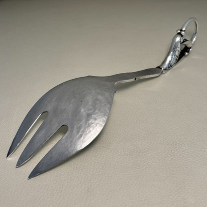 Estate Georg Jensen Sterling Silver Ornamental Serving Fork No 141