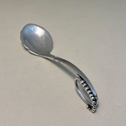 Estate Georg Jensen Sterling Silver Ornamental Small Nut Spoon No. 41