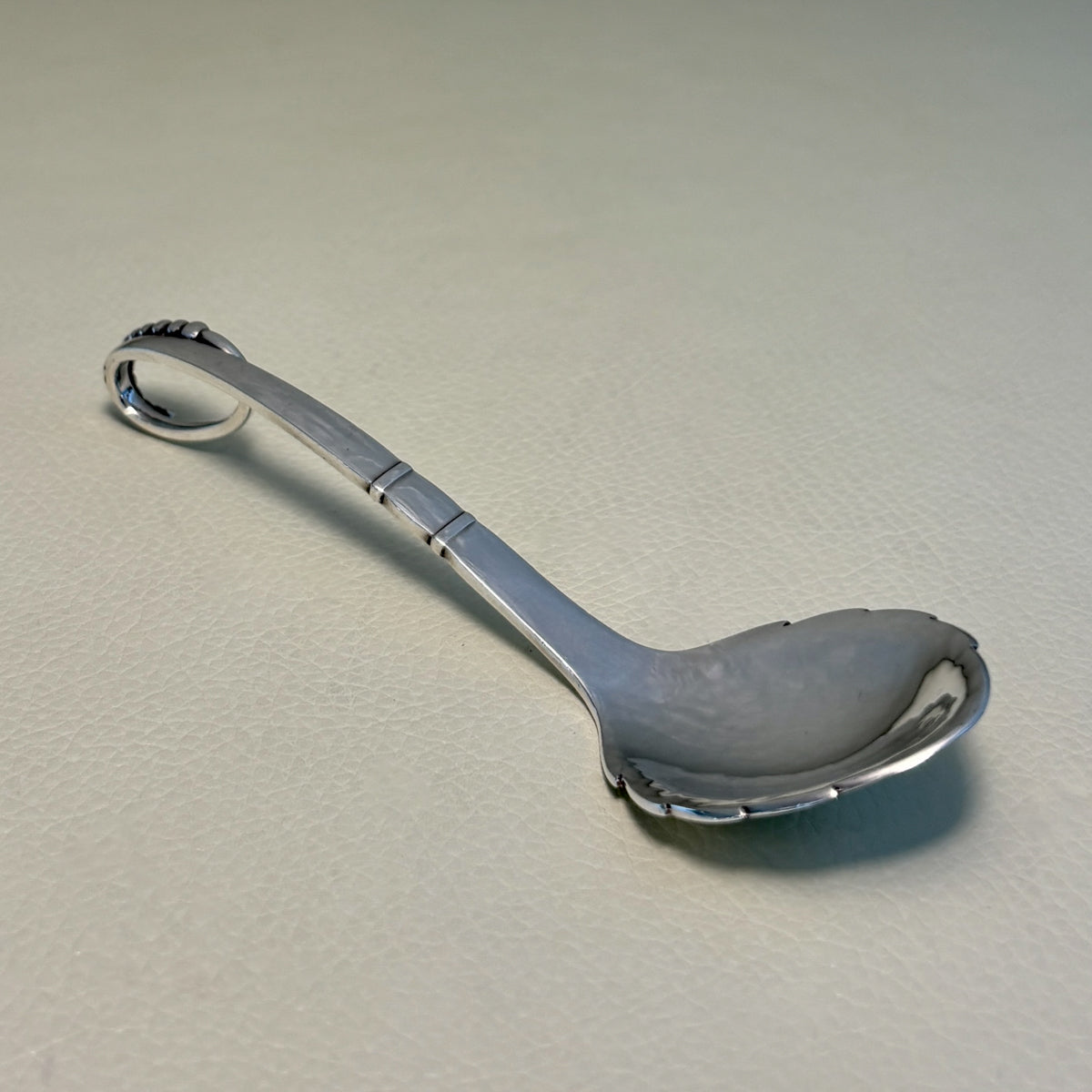 Estate Georg Jensen Sterling Silver Ornamental Small Nut Spoon No. 41