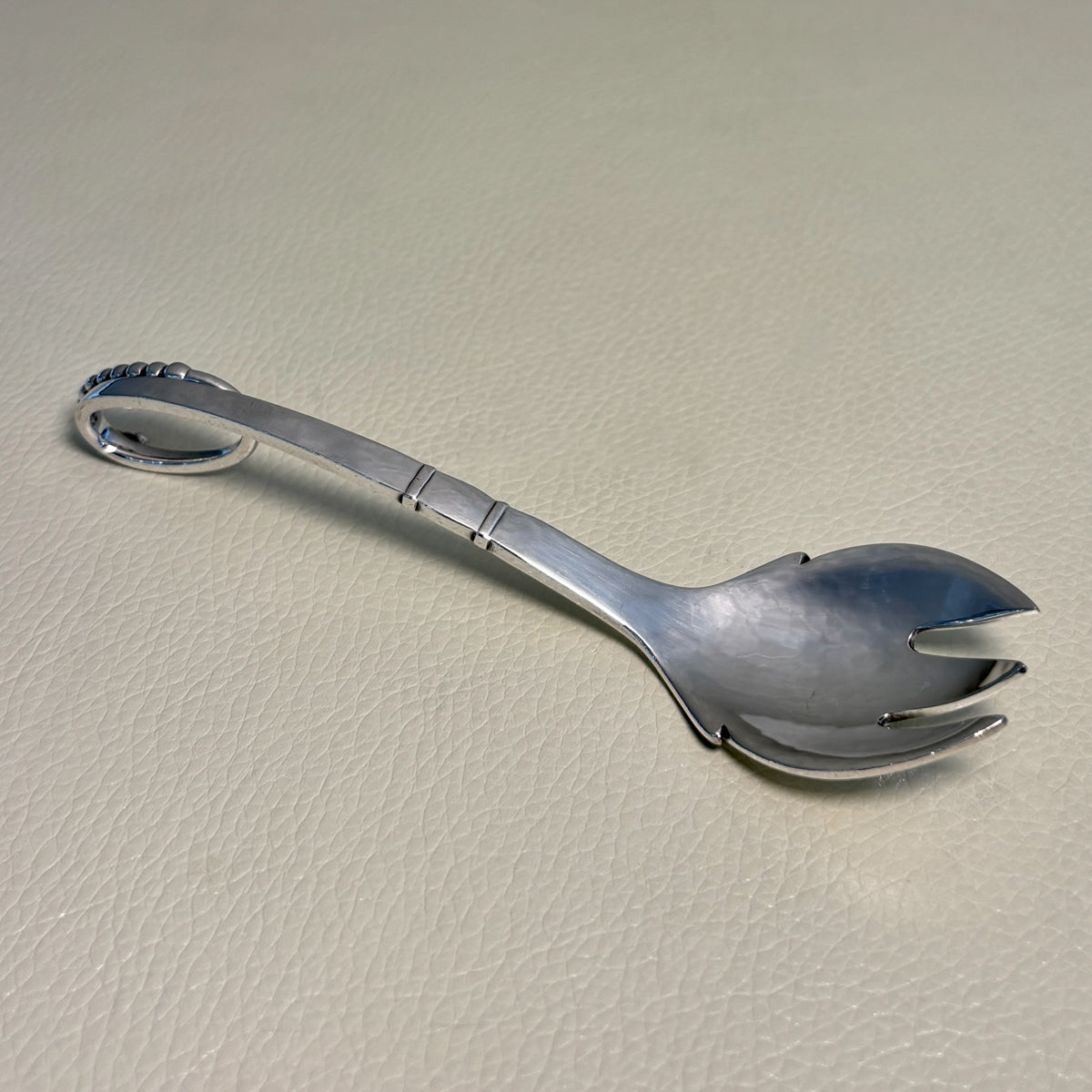 Estate Georg Jensen Sterling Silver Ornamental Small Serving Fork No. 41