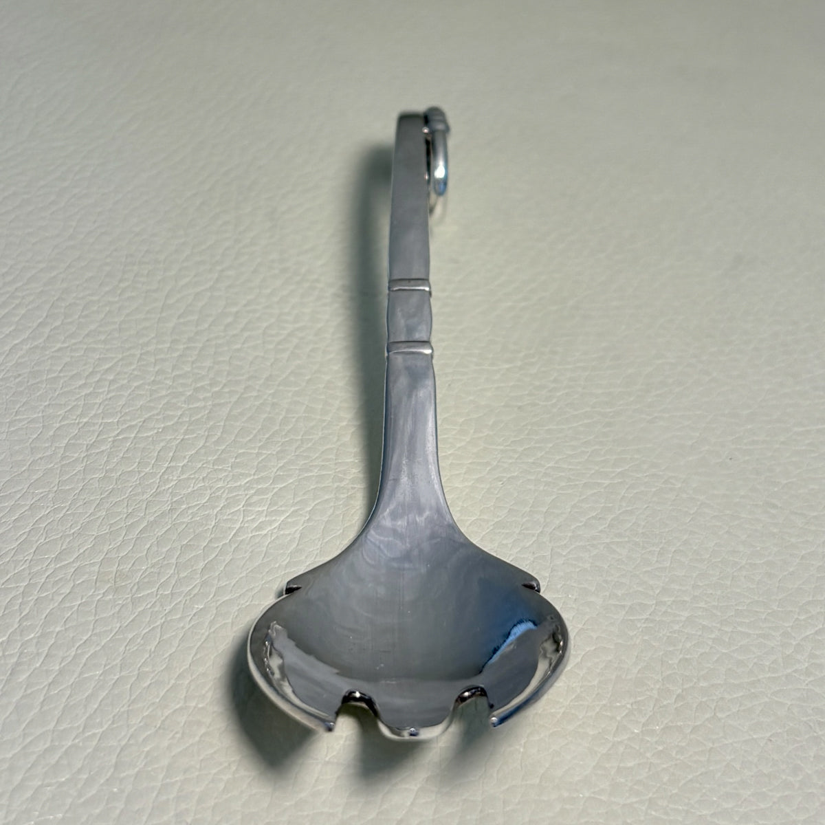 Estate Georg Jensen Sterling Silver Ornamental Small Serving Fork No. 41