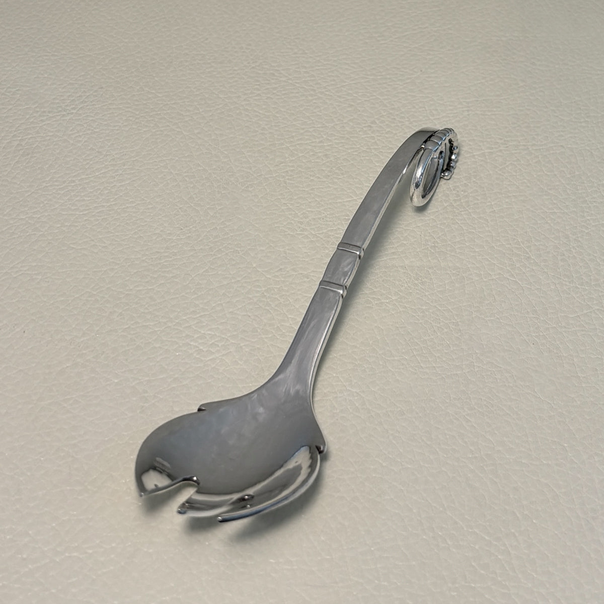 Estate Georg Jensen Sterling Silver Ornamental Small Serving Fork No. 41
