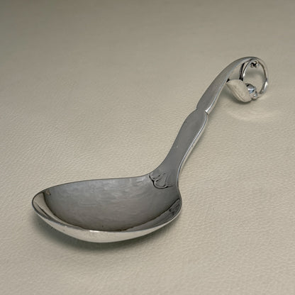 Estate Georg Jensen Sterling Silver Ornamental Spoon No. 21 (6.38 Inches Long)