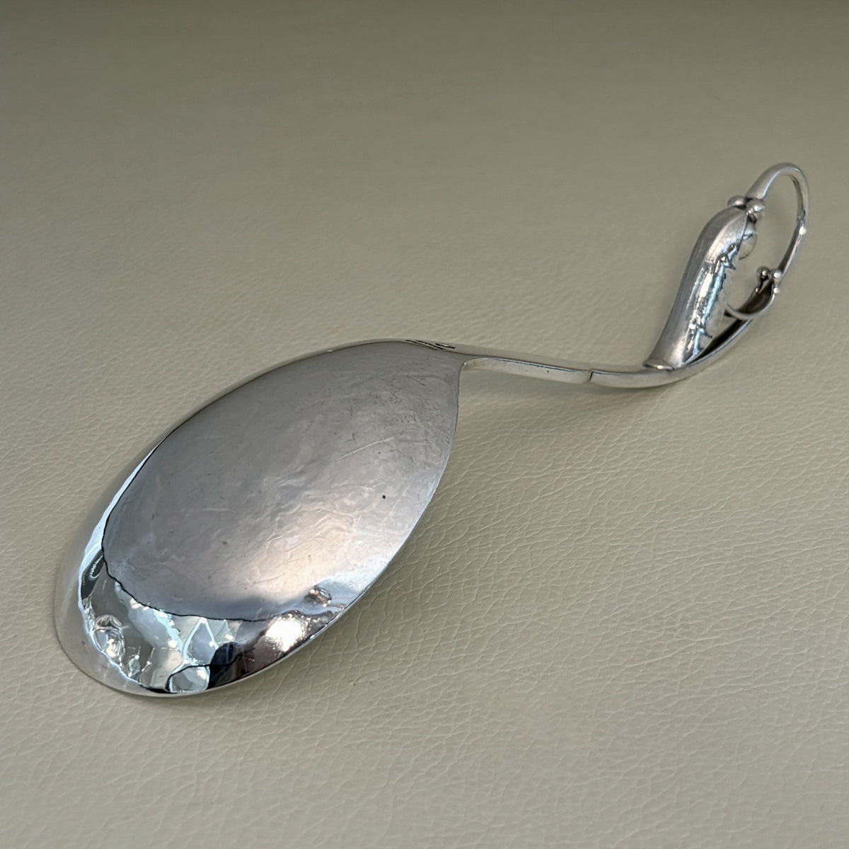 Estate Georg Jensen Sterling Silver Ornamental Spoon No. 21 (6.38 Inches Long)