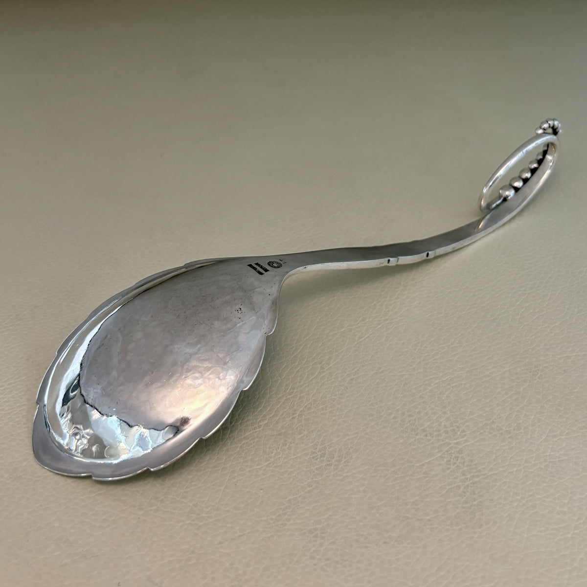 Estate Georg Jensen Sterling Silver Ornamental Spoon No. 41 (7.5 Inches Long)