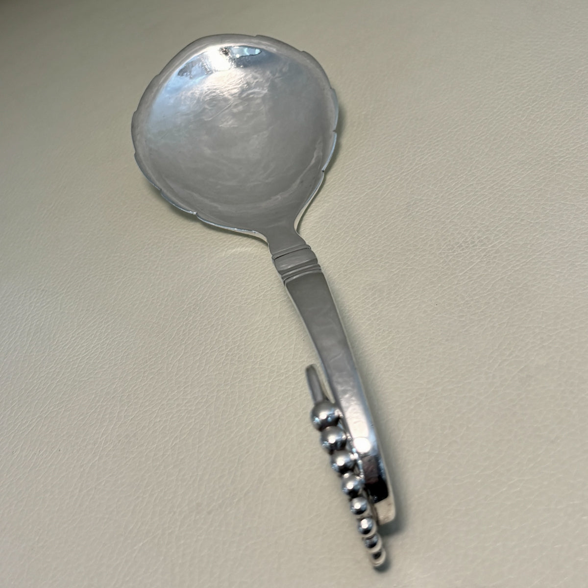 Estate Georg Jensen Sterling Silver Ornamental Spoon No. 41 (8 Inches Long)