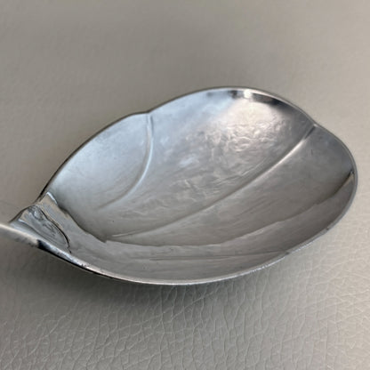 Estate Georg Jensen Sterling Silver Ornamental Spoon with Leaf Edge No. 21