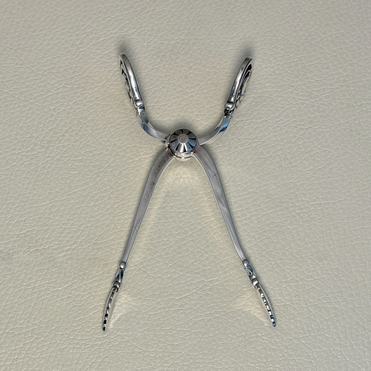 Estate Georg Jensen Sterling Silver Ornamental Sugar Nips No. 42