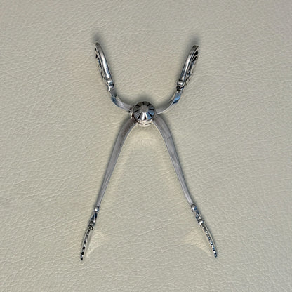 Estate Georg Jensen Sterling Silver Ornamental Sugar Nips No. 42