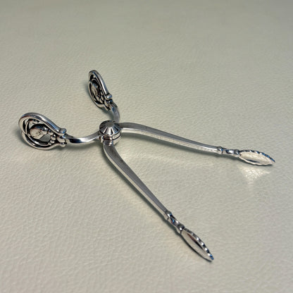Estate Georg Jensen Sterling Silver Ornamental Sugar Nips No. 42