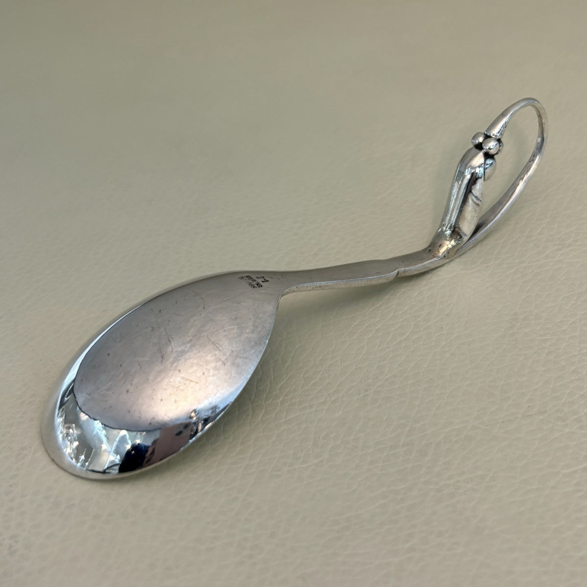 Estate Georg Jensen Sterling Silver Ornamental Sugar Spoon No. 21