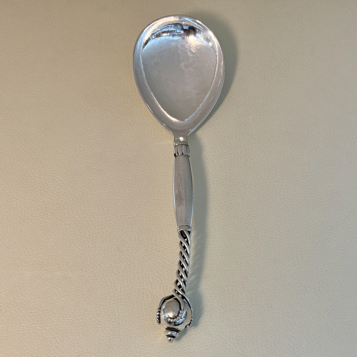 Estate Grann & Laglye Ornamental Serving Spoon with Ball End