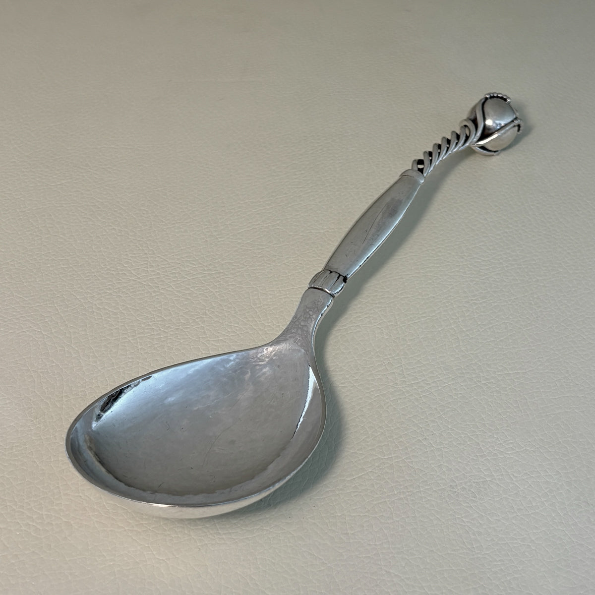 Estate Grann & Laglye Ornamental Serving Spoon with Ball End