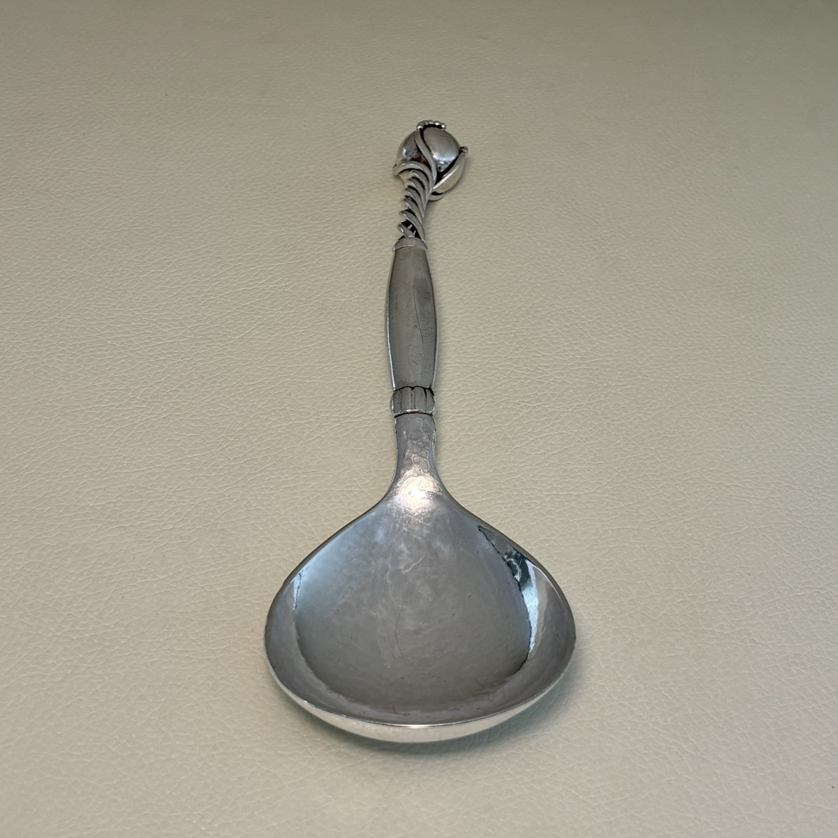 Estate Grann & Laglye Ornamental Serving Spoon with Ball End