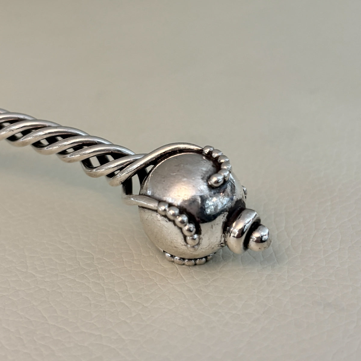 Estate Grann & Laglye Ornamental Serving Spoon with Ball End