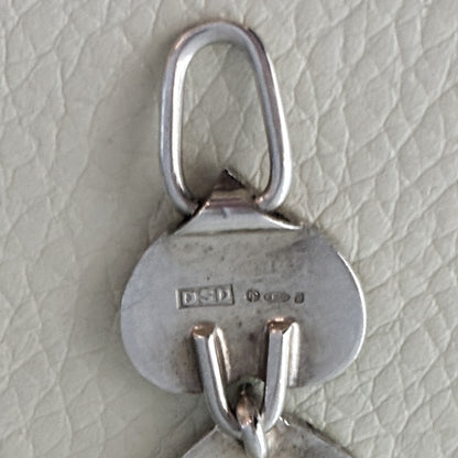 Estate Hans Hansen Sterling Silver Multi-Heart Bracelet by Karl Gustav Hansen No. 236