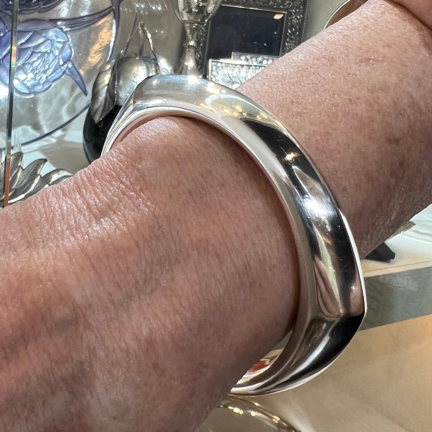 Estate Sterling Silver Bangle by Jondell Spain