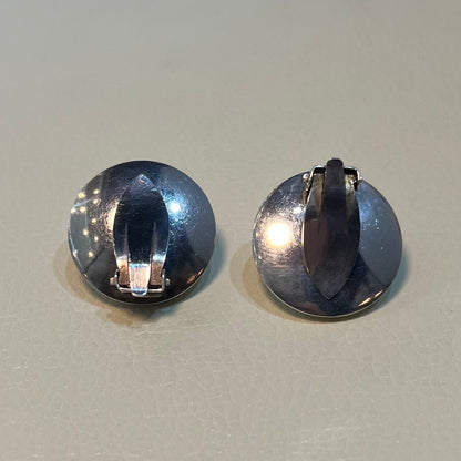 Estate N.E. From Sterling Silver Clip-On Earrings