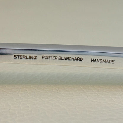 Estate Porter Blanchard Sterling Silver "Modern Scroll" 2 Tine Large Meat Fork
