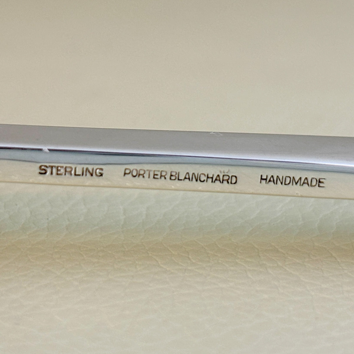 Estate Porter Blanchard Sterling Silver "Modern Scroll" 3 Tine Salad Serving Fork