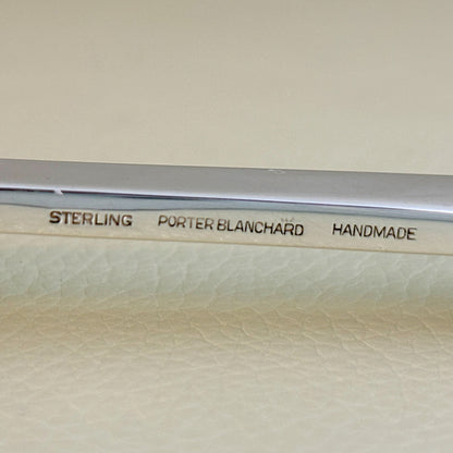 Estate Porter Blanchard Sterling Silver "Modern Scroll" 3 Tine Salad Serving Fork