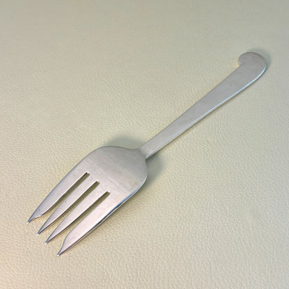 Estate Porter Blanchard Sterling Silver "Modern Scroll" 4 Tine Small Serving Fork