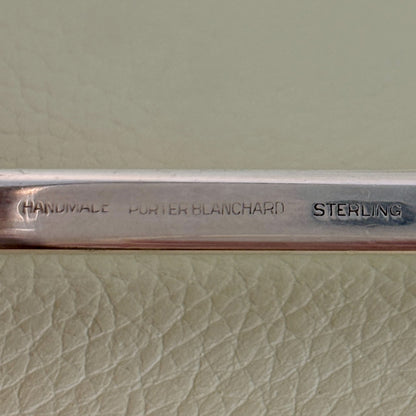 Estate Porter Blanchard Sterling Silver "Modern Scroll" Carving Set