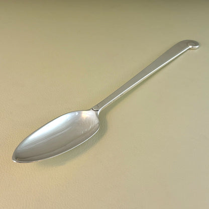 Estate Porter Blanchard Sterling Silver "Modern Scroll" Extra-Long Serving Spoon with Pointed End