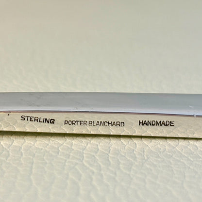 Estate Porter Blanchard Sterling Silver "Modern Scroll" Fish Server and Fork Set