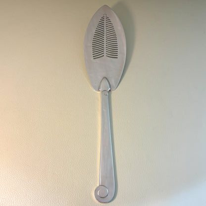 Estate Porter Blanchard Sterling Silver "Modern Scroll" Fish Server and Fork Set