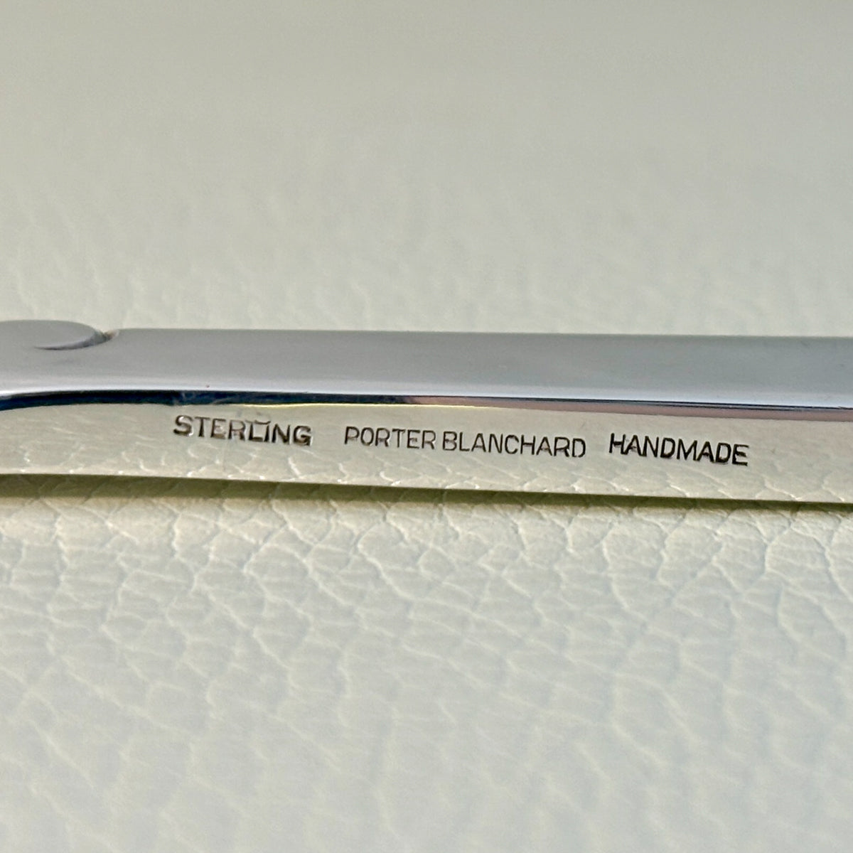 Estate Porter Blanchard Sterling Silver "Modern Scroll" Fish Server and Fork Set