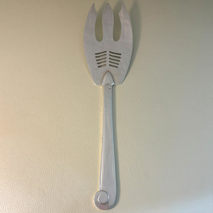 Estate Porter Blanchard Sterling Silver "Modern Scroll" Fish Server and Fork Set