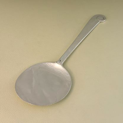 Estate Porter Blanchard Sterling Silver "Modern Scroll" Flat Round Server