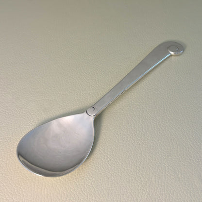Estate Porter Blanchard Sterling Silver "Modern Scroll" Flat Serving Spoon