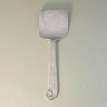 Estate Porter Blanchard Sterling Silver "Modern Scroll" Flat Squared Server