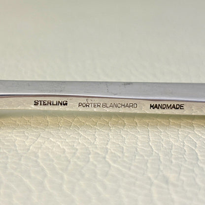 Estate Porter Blanchard Sterling Silver "Modern Scroll" Flat Squared Server