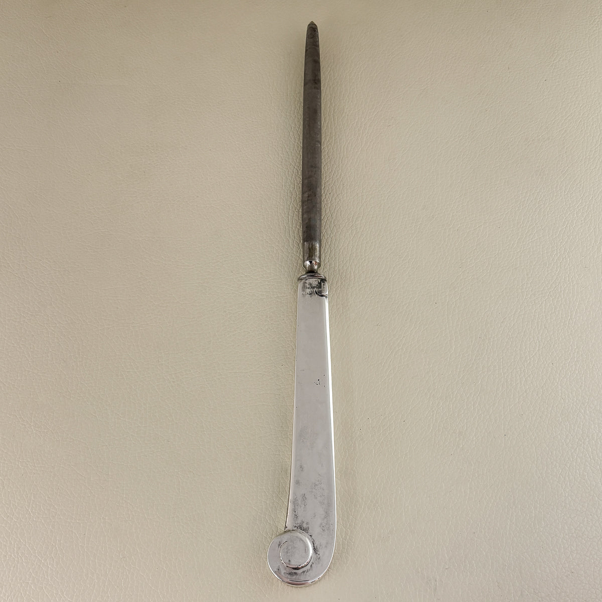 Estate Porter Blanchard Sterling Silver "Modern Scroll" Knife Sharpener