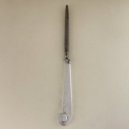 Estate Porter Blanchard Sterling Silver "Modern Scroll" Knife Sharpener