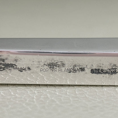 Estate Porter Blanchard Sterling Silver "Modern Scroll" Knife Sharpener