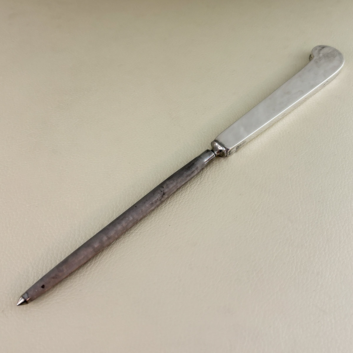 Estate Porter Blanchard Sterling Silver "Modern Scroll" Knife Sharpener