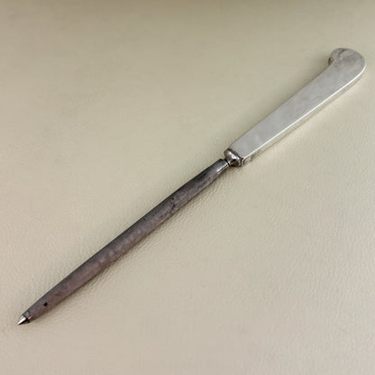 Estate Porter Blanchard Sterling Silver "Modern Scroll" Knife Sharpener