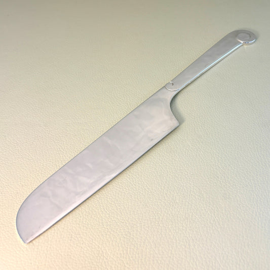 Estate Porter Blanchard Sterling Silver "Modern Scroll" Large All Silver Cake Knife