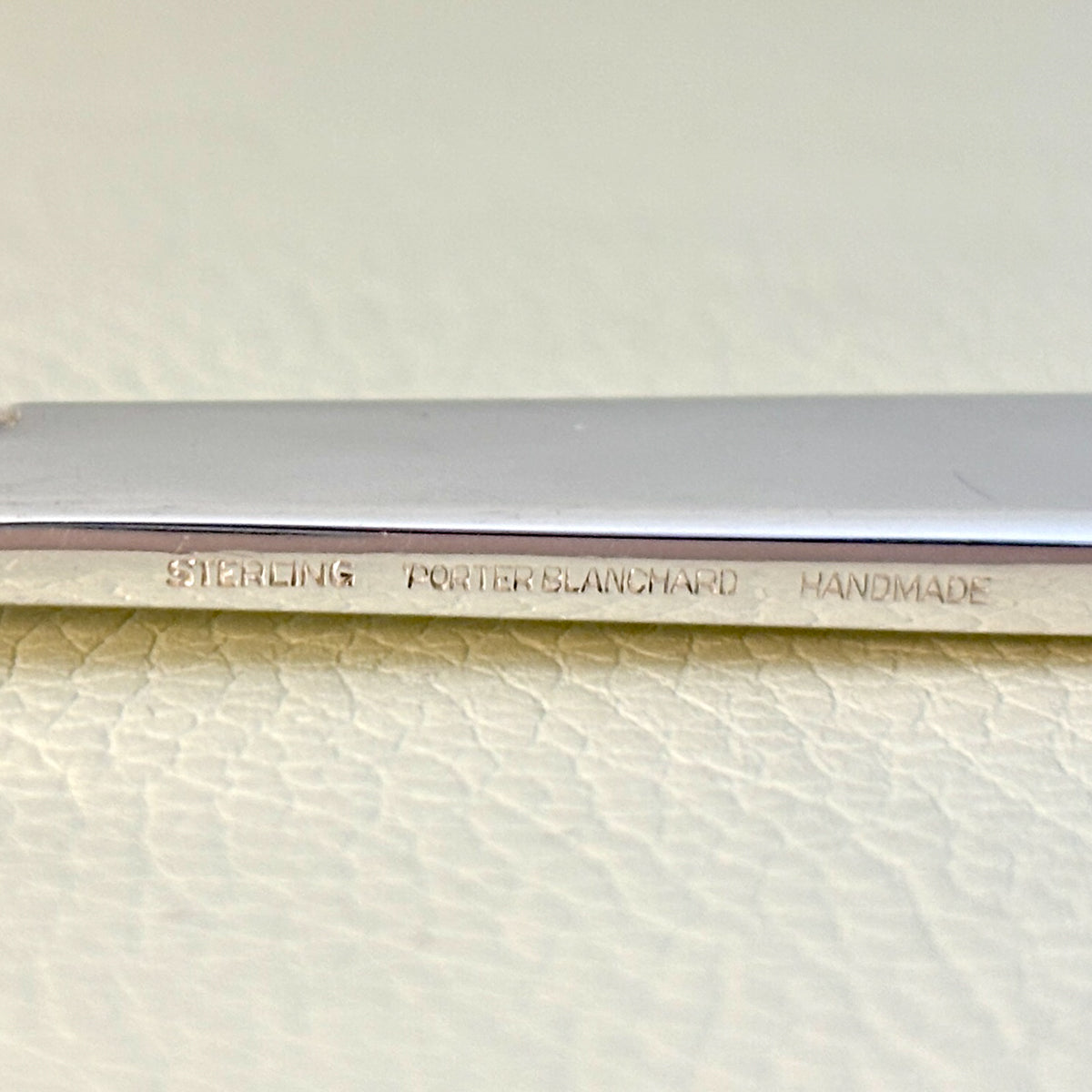 Estate Porter Blanchard Sterling Silver "Modern Scroll" Large All Silver Cake Knife