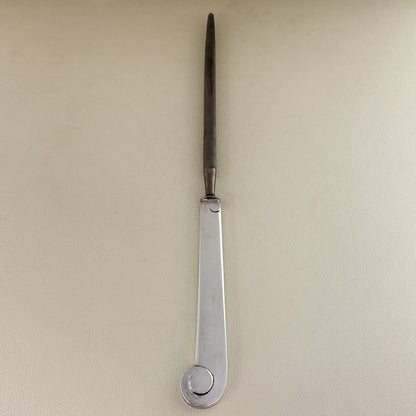 Estate Porter Blanchard Sterling Silver "Modern Scroll" Large Knife Sharpener