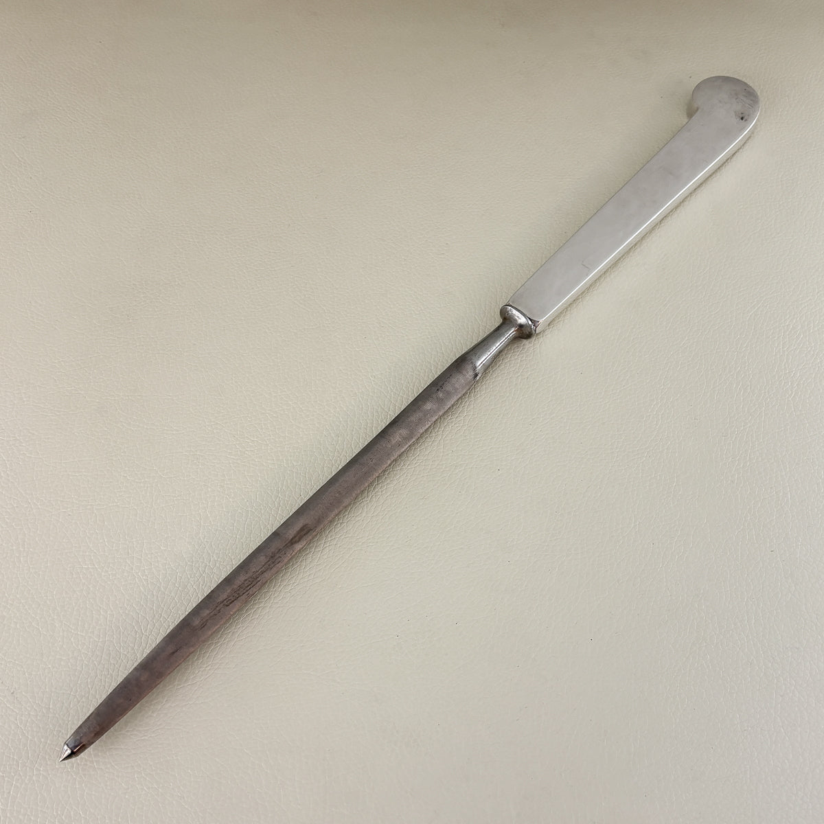 Estate Porter Blanchard Sterling Silver "Modern Scroll" Large Knife Sharpener