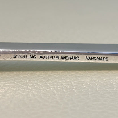 Estate Porter Blanchard Sterling Silver "Modern Scroll" Large Sugar Shovel