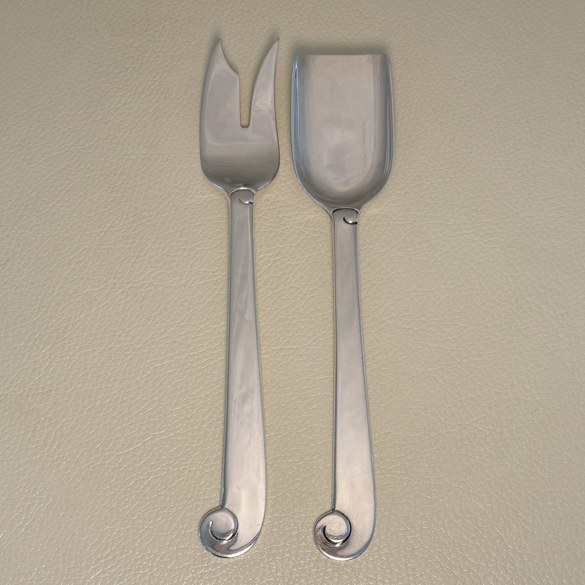 Estate Porter Blanchard Sterling Silver "Modern Scroll" Sardine Fork