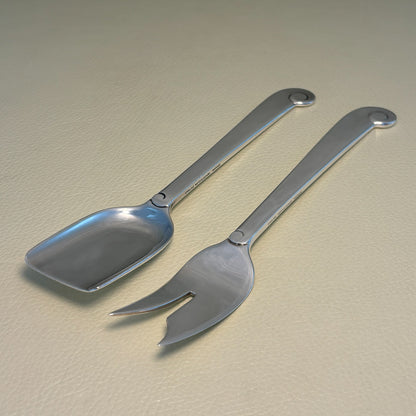 Estate Porter Blanchard Sterling Silver "Modern Scroll" Sardine Fork